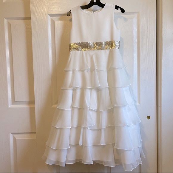 US Angels Organza Multilayer Ruffle Dress - Picture 4 of 14